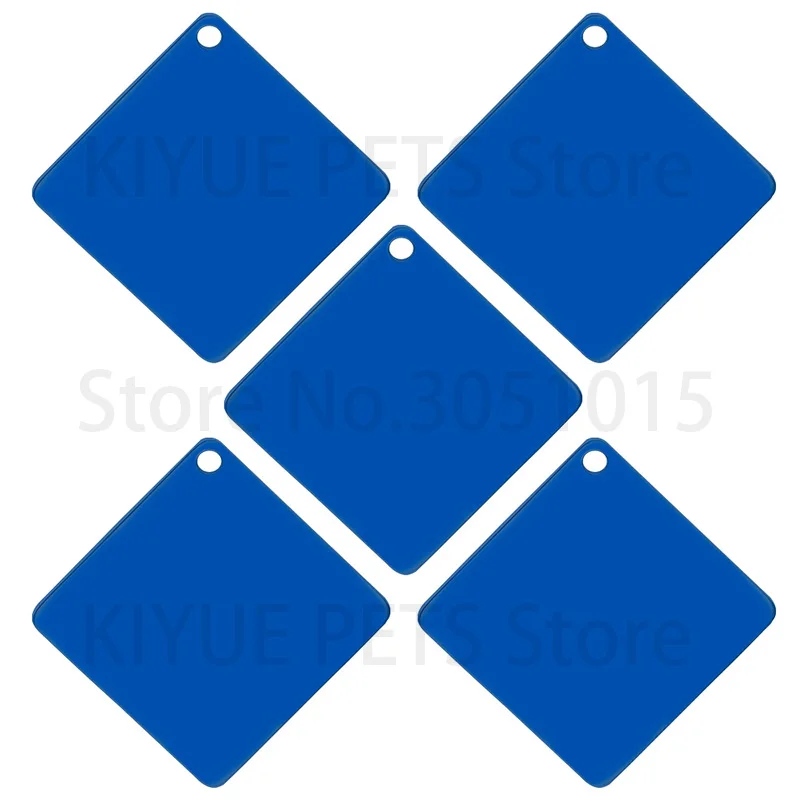 50 stücke quadratischer Edelstahl angepasste Haustier-ID-Tag personal isierte Hunde marke DIY Name gravierbar – Detail 4