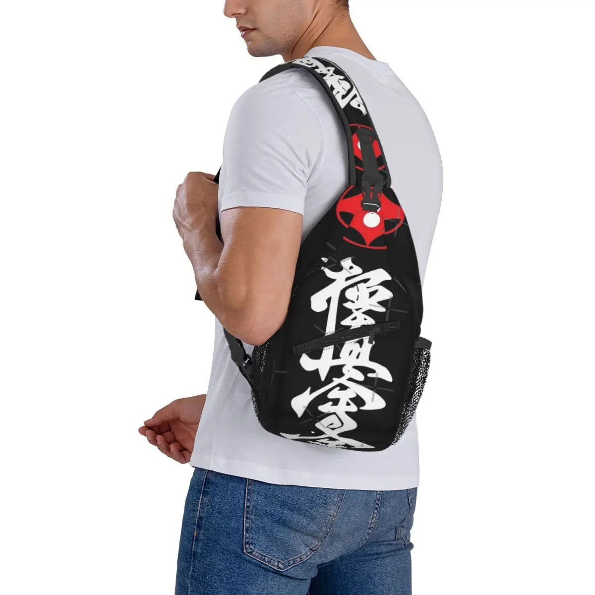 Kyokushin Karate Chest Bag Trendy Portable School Nice gift Customizable