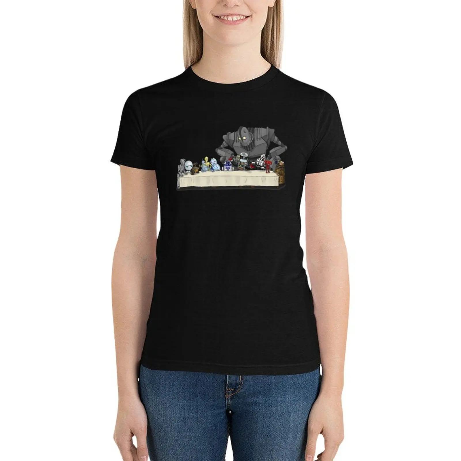 Robots Don't Need to Eat T-Shirt oversized cute clothes tshirts for Women