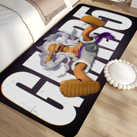 One Piece Luffy Gear5 Floor Mat Kids Room Bedroom Decoration Balcony Anti-Slip Doormat Living Room Welcome Rug