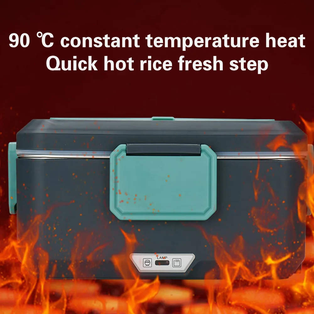 TINSOL New 3.5L Electric Lunch Box 90W Portable Food Heater Suitable for Car or Home Leak-proof Lunch Heating Microwave image 5