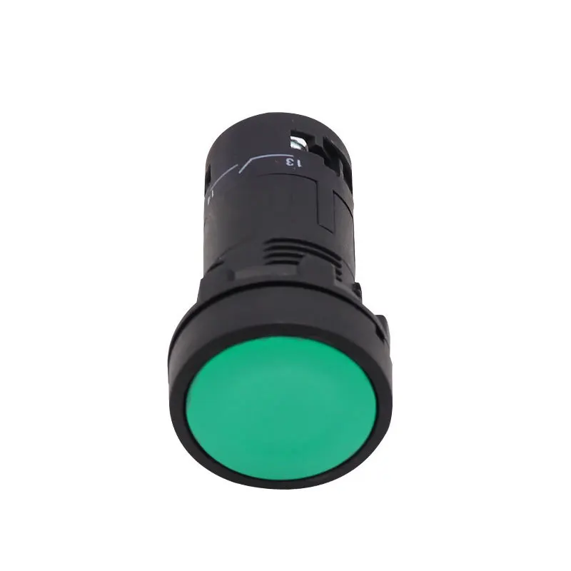 Fotografia 5: XB7-EA31 & XB7-EA42 Empurre Botton Switch Cabeça Plana Verde Vermelha Reset Plástico Integrado Botão Abertura 22mm