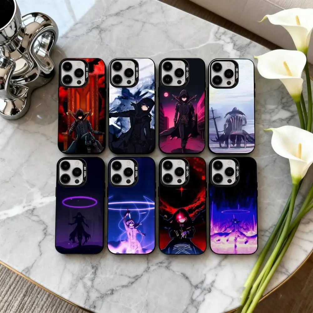 

Manga The E-Eminence in S-Shadow Phone Case For iPhone17,16,15,14,13,12,11 Plus,Pro Max Candy Silver Plated Inside Cover