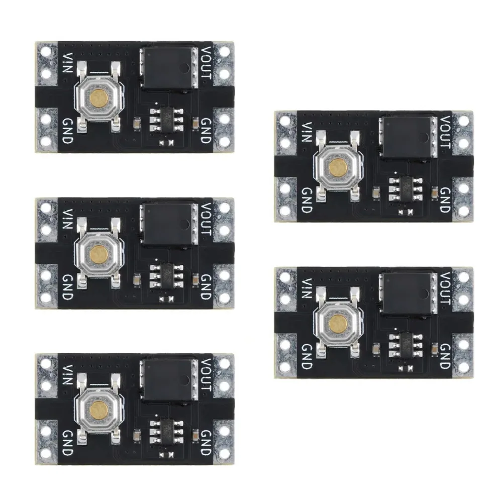 5-Pack XL-10AH XL-10AL 10A Single-Button Bistable Switch Module for DC 4.5V-26V Automotive Robotics Home Automation