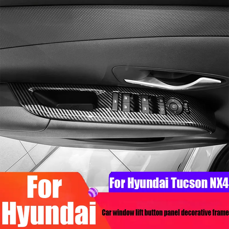 For Hyundai Tucson NX4 2025 car window lift adjustment button panel decorative strip car interior modification accessories