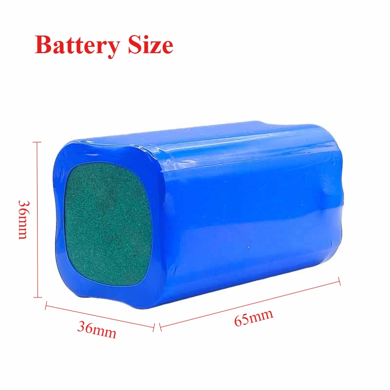 7.4v 18650 5200mAh Lithium Rechargeable Battery Pack for Megaphone Speaker Batteries Power Tools with Protection Board + SM Plug