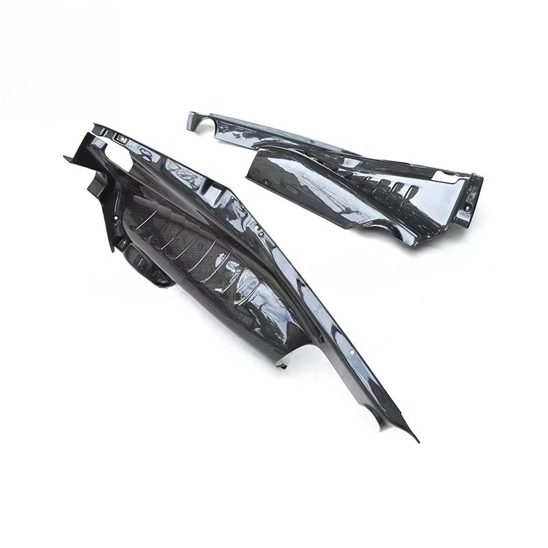 Replacement Style Dry Carbon Fiber Car Interior Trims Firewall Engine Bay Side Panels for 488 GTB 4