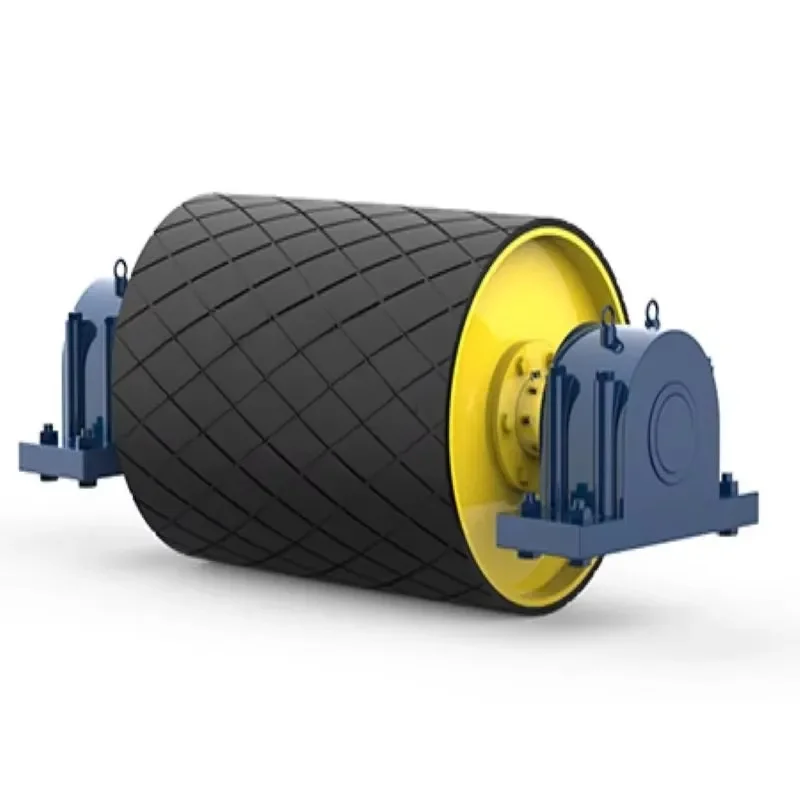 Conveyor Take up Pulley with Ball Bearing Steel Rubber Drum 1.5 Year Warranty for Energy & Mining Belt Conveyor System