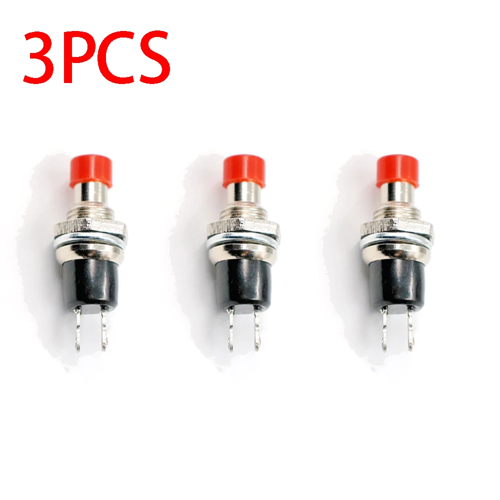 Switch Button Switch 125VAC 3A 250VAC 1A Spare Parts 2 Pin 3 X Accessories Push Replacement Contacts Momentary