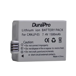 DuraPro 1500mAh LP-E5 LPE5 LP E5 Battery for Canon EOS Rebel XS, Rebel T1i, Rebel XSi, 1000D, 500D,450D, L10