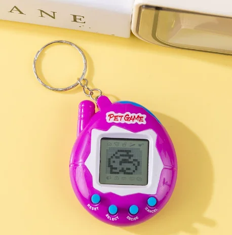 สัตว์เลี้ยงอิเล็กทรอนิกส์แบบใส 1 ชิ้น/2 ชิ้น ทามาก็อตจิ สัตว์เลี้ยงย้อนยุคในหนึ่งเดียว ของเล่นดิจิทัลเสมือนจริง สัตว์เลี้ยงย้อนยุคสุดฮา ของเล่นพิกเซลสุดสนุก