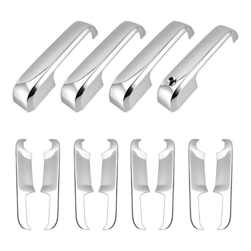 M76E 12-teiliges silberfarbenes Griffbereich-Verkleidungsset für F150 2015–2020 LKW – Detail 1