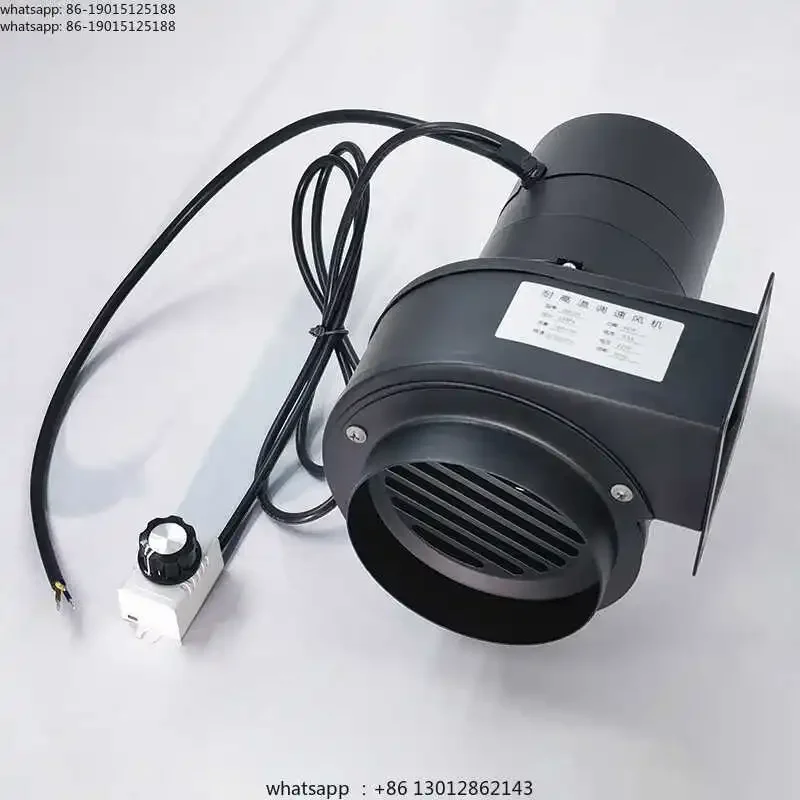 New 2026 Factory Direct Sales Small high temperature centrifugal fan smoke exhaust pipe stepless speed regulation