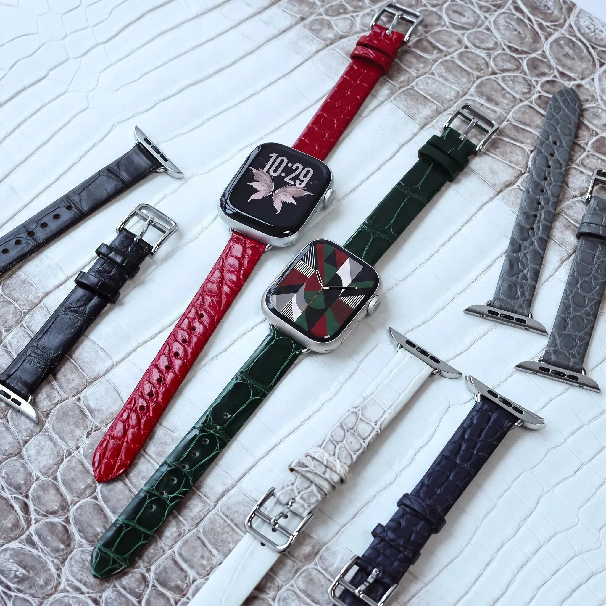 2026 New 14mm Alligator Skin f - огляд і ціна Apple Smartwatch Accessories