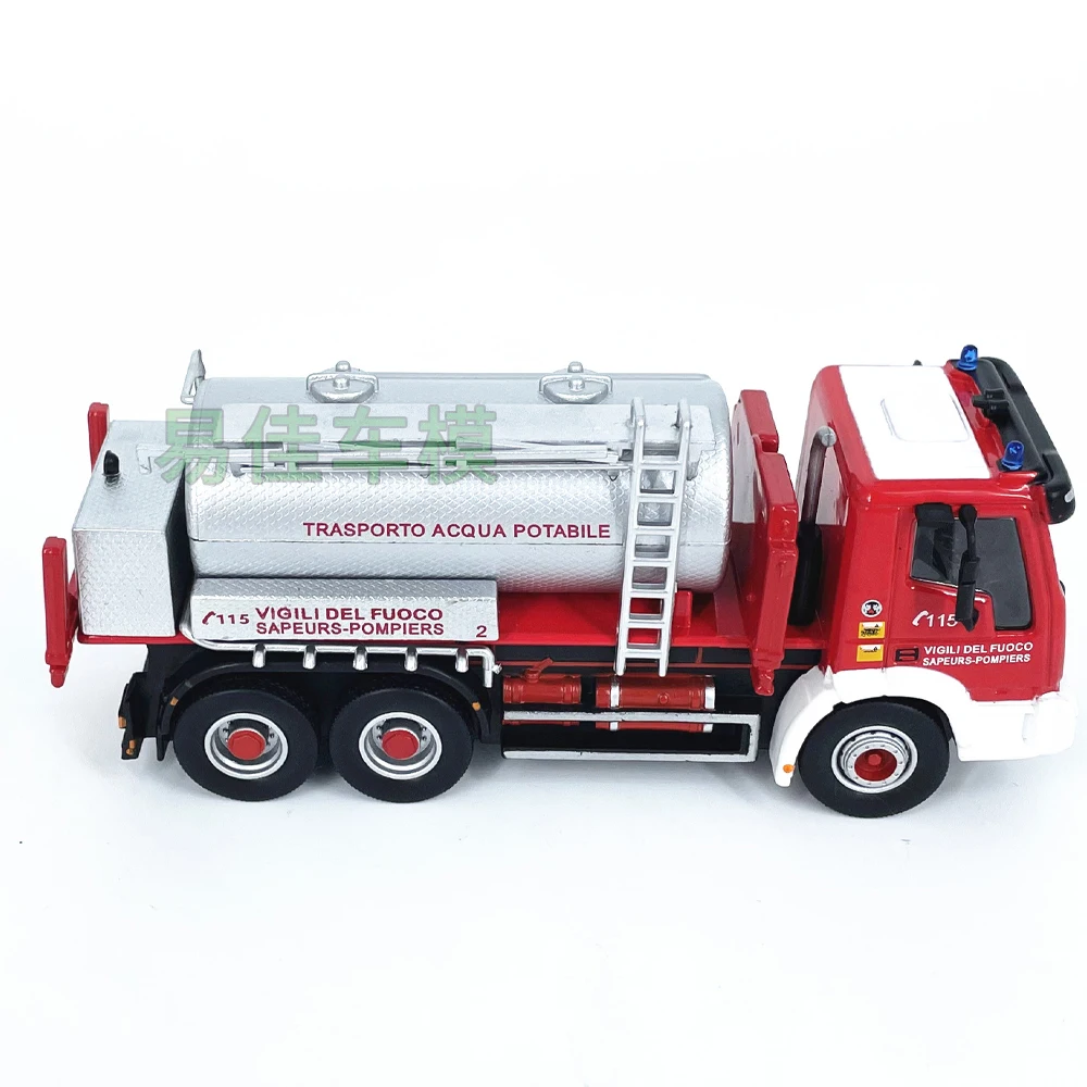 Diecast escala 1:64 italiano 2005 Iveco 380E motor de bomberos coche en miniatura de aleación juguete coleccionable regalo recuerdo adorno de exhibición