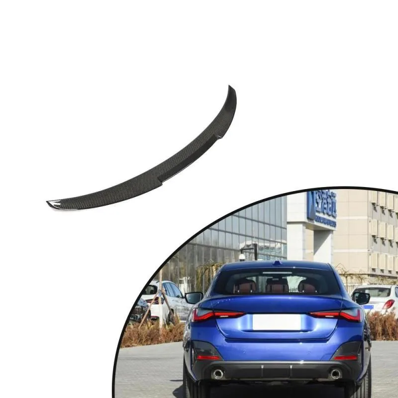 For 2021-2022 BMW 4 Series G26 430i I4 4-door Carbon Fiber Rear Trunk Spoiler Wing