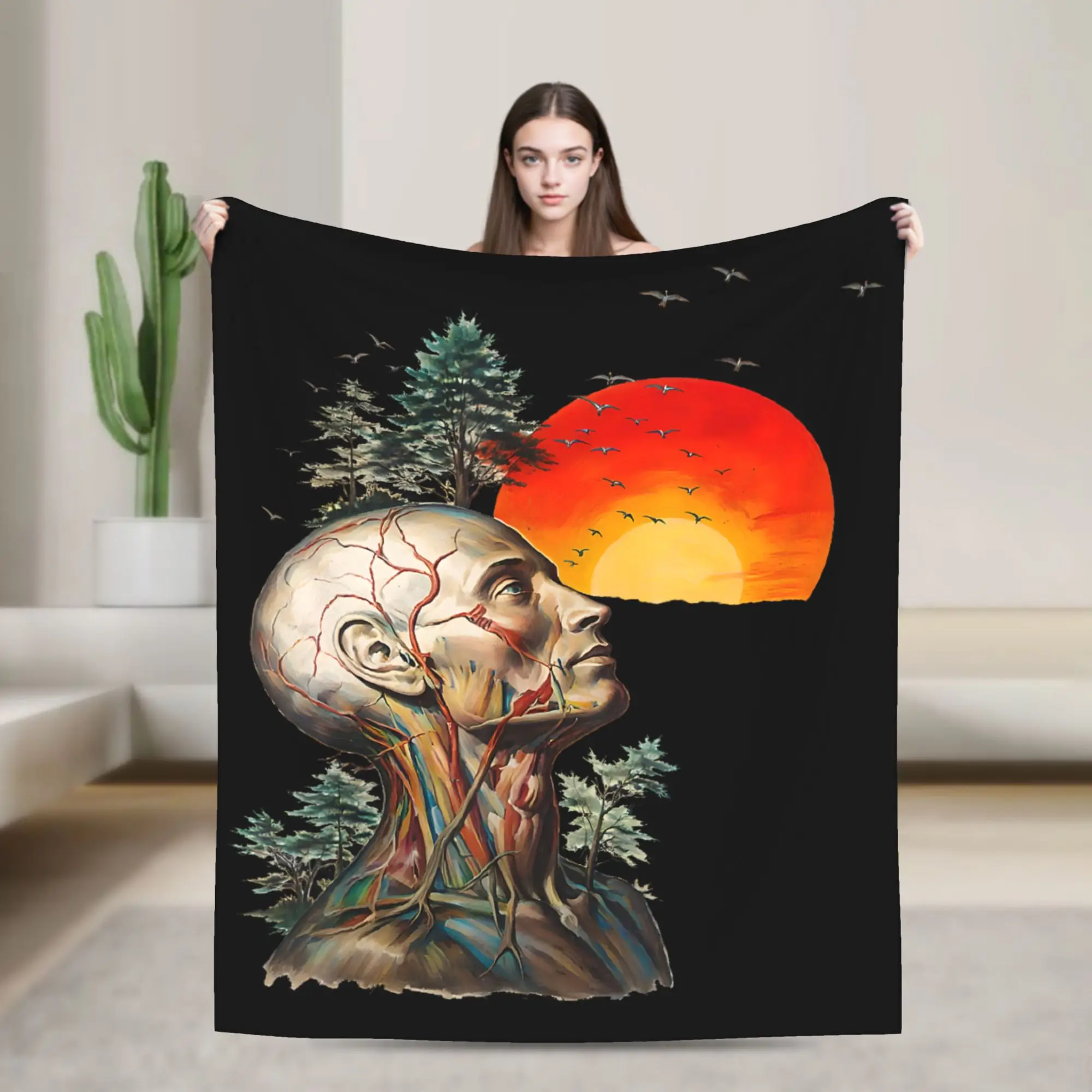 Soft Warm Blanket Girls Boys Camping Alan Hangover Bedding Throws  Flannel Bedspread For Outdoor Aesthetic Sofa Bed Cover