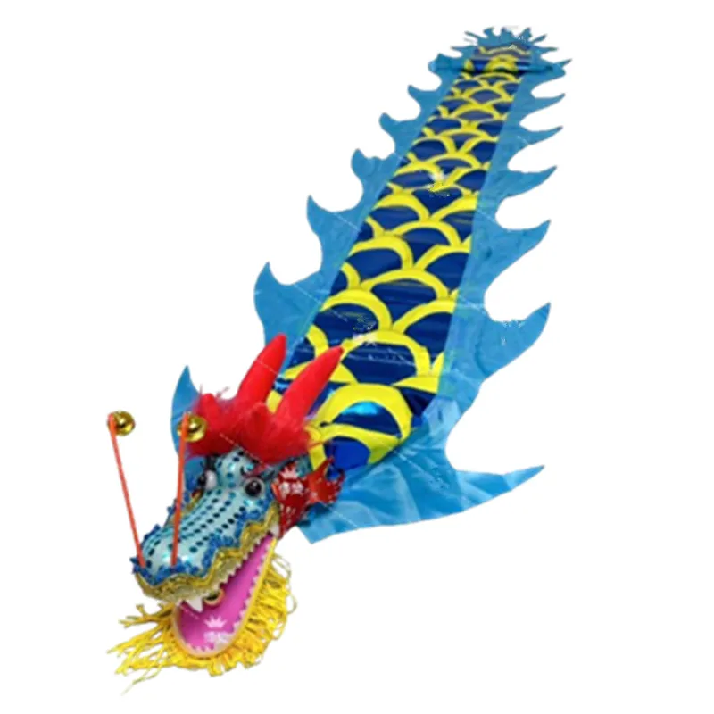 1.5/2/3/5 Meters Children's Chinese Dragon Dance Toys For Kids Christmas Gifts Festival Dance Fun Fitness Dragon With Swing Rope