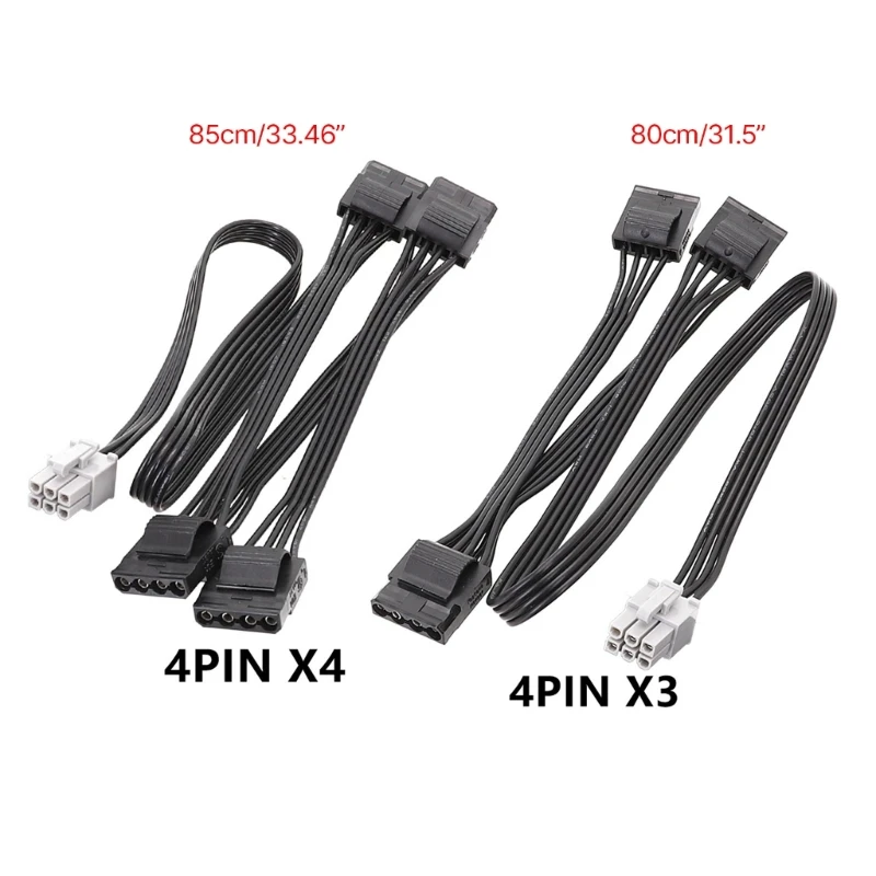 Fonte alimentação modular da série 6Pin da linha placa gráfica para Molex 4PIN D Tipo para LEADEX G650