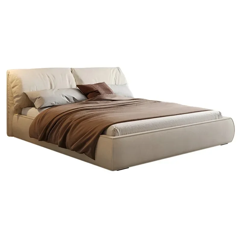 Elephant ear bed Italian minimalist baxter technology fabric bed Internet celebrity master bedroom 1.8m double down soft bed