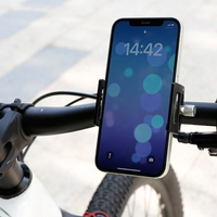 Bicycle Stem Cell Phone Mount Aluminum Alloy Bicycle Headset Phone Mount Motorcycle Phone Mount for 2.16 To 3.93 in Smartphone