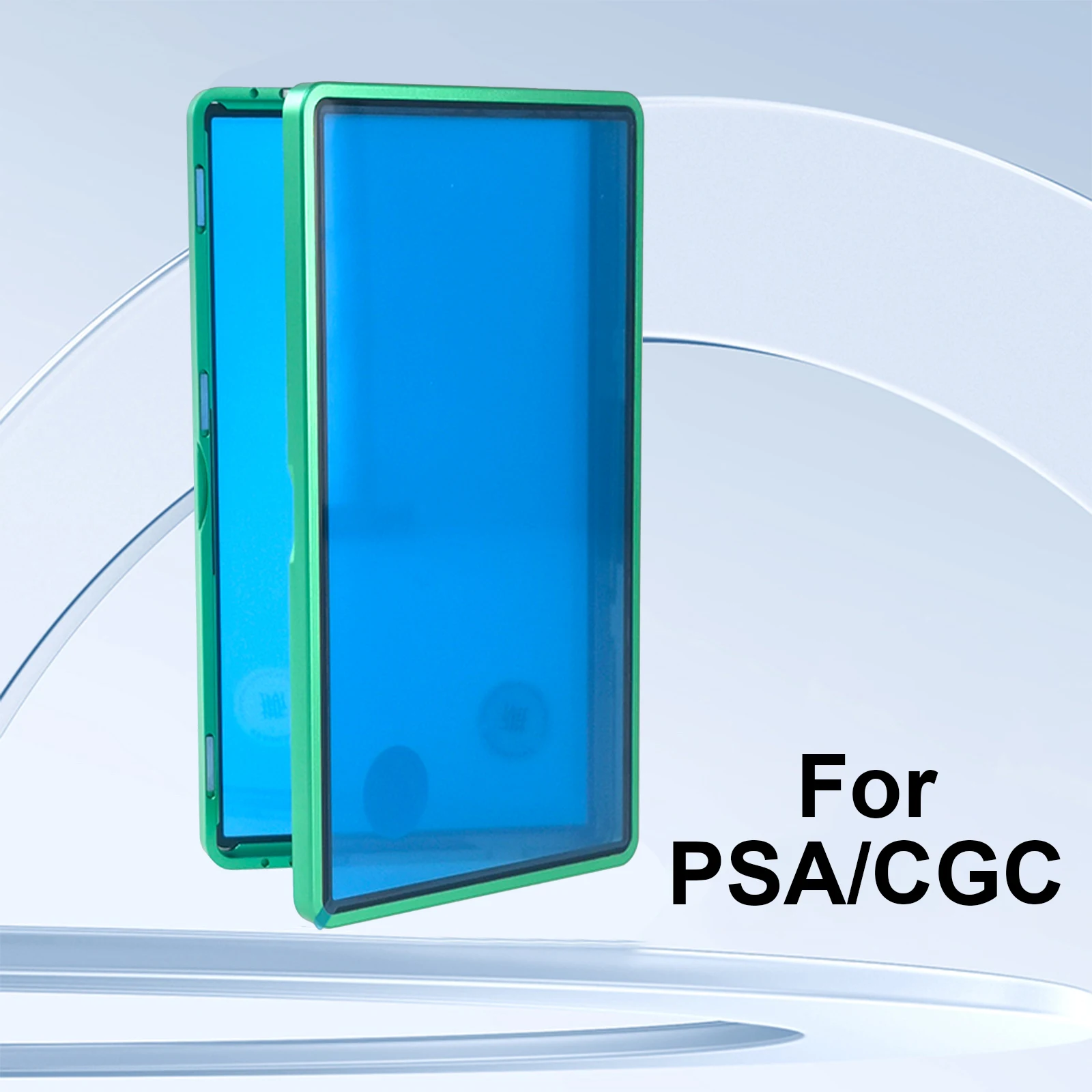 Schutzhülle für abgestufte Karten aus Aluminiumlegierung für PSA/CGC-Platten, UV- und kratzfeste Sammelkarten-Magnet-Display-Halterbox