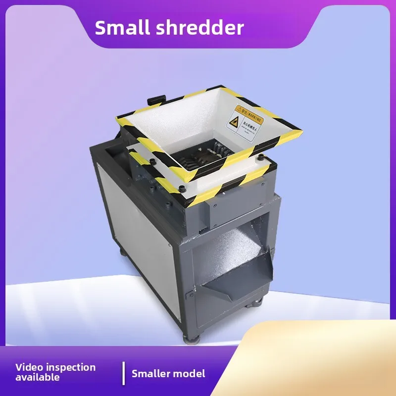 نفايات المطبخ الصغيرة ذات العمود المزدوج لوح خشبي أحادي الطور من الشركة المصنعة لآلة تقطيع الورق البلاستيكية #1