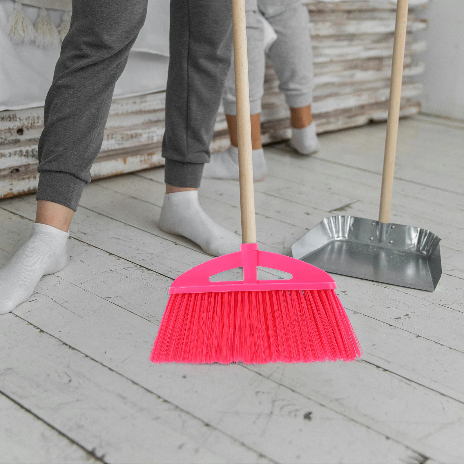 

2pcs Plastic Broom Replacement Head Refill Floor Sweeper For Home Office Multi-Surface Cleaning Broom Heads Accessories