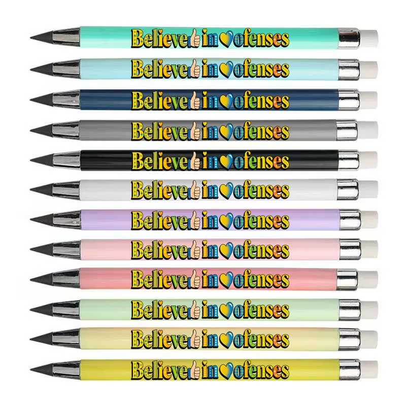 12 قطعة تؤمن بأنماط الكتابة الملهمة الخاصة بهم، والأقلام الرصاص الأبدية ليس من السهل كسرها، وأقلام الرصاص للطلاب #3