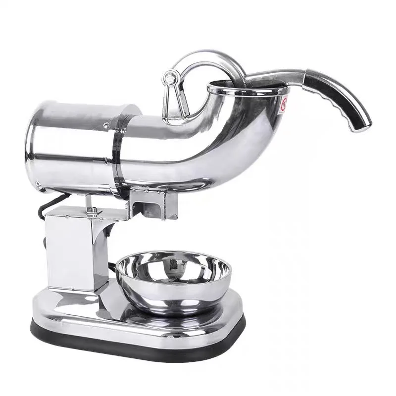 

Stainless steel double knife ice crusher ice shaver commercial machinery household semi-automatic sand ice snowflake machine