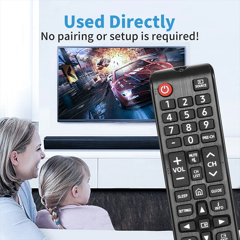 Remote Remote Control untuk Samsung TV UN32N5300 UN40NU7100 UN43N5300 UN43NU6900 UN43NU7100 UN50NU6900 UN50NU7100 UN55NU6900