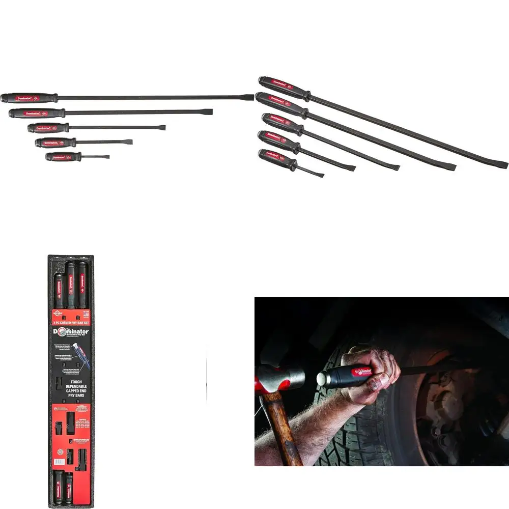 

Набор ломов Domir 61366, 5 предметов, изогнутые, с черным оксидированием