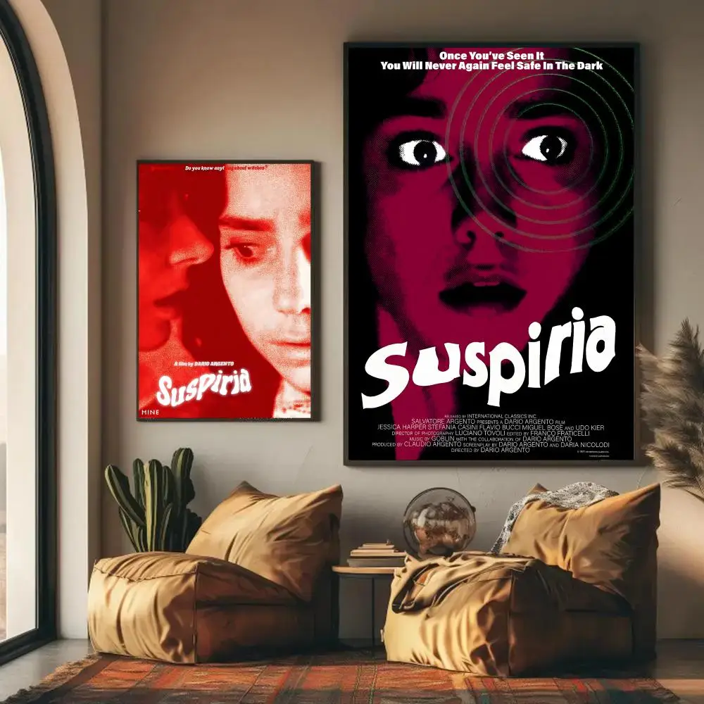 Suspiria Poster HD Wall Art Decal Self-Adhesive Aesthetic Decor For Home Living bedroom bar aesthetic