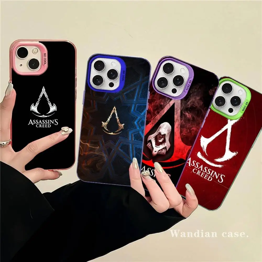 A-Assassin S-Creed Gaming Phone Cases For IPhone 17 16 15 14 13 12 11 Plus Pro Max Pro Color Matte Cover