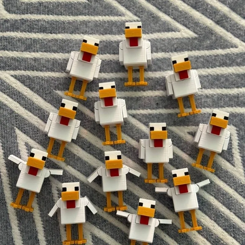 1/5 Stücke Minecraft Actionfiguren Spiel Pixel Huhn Figur Spielzeug Desktop Ornamente Kindergeburtstagsgeschenk Gaming Waren