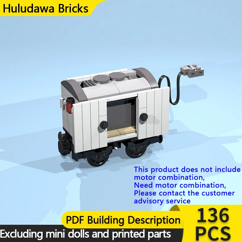 

Модель городской автомобиль MOC, строительные кирпичи, мини-4 колеса, аккумуляторный вагон, модульная технология, детские праздничные подарки, сборка игрушек, костюм