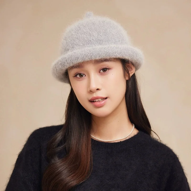 Fall/Winter Warm and Windproof Knit Hats: Stylish and Unique Wool Fisherman Hats—Versatile Outdoor Bucket Hats