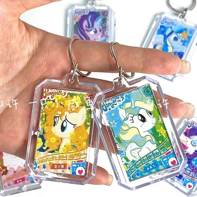 Cute Cartoon Pony Polly Anime High Appearance Level BFF Friend Decorative Gift Hanging Jewelry Keychain Hand Model Gift Toys