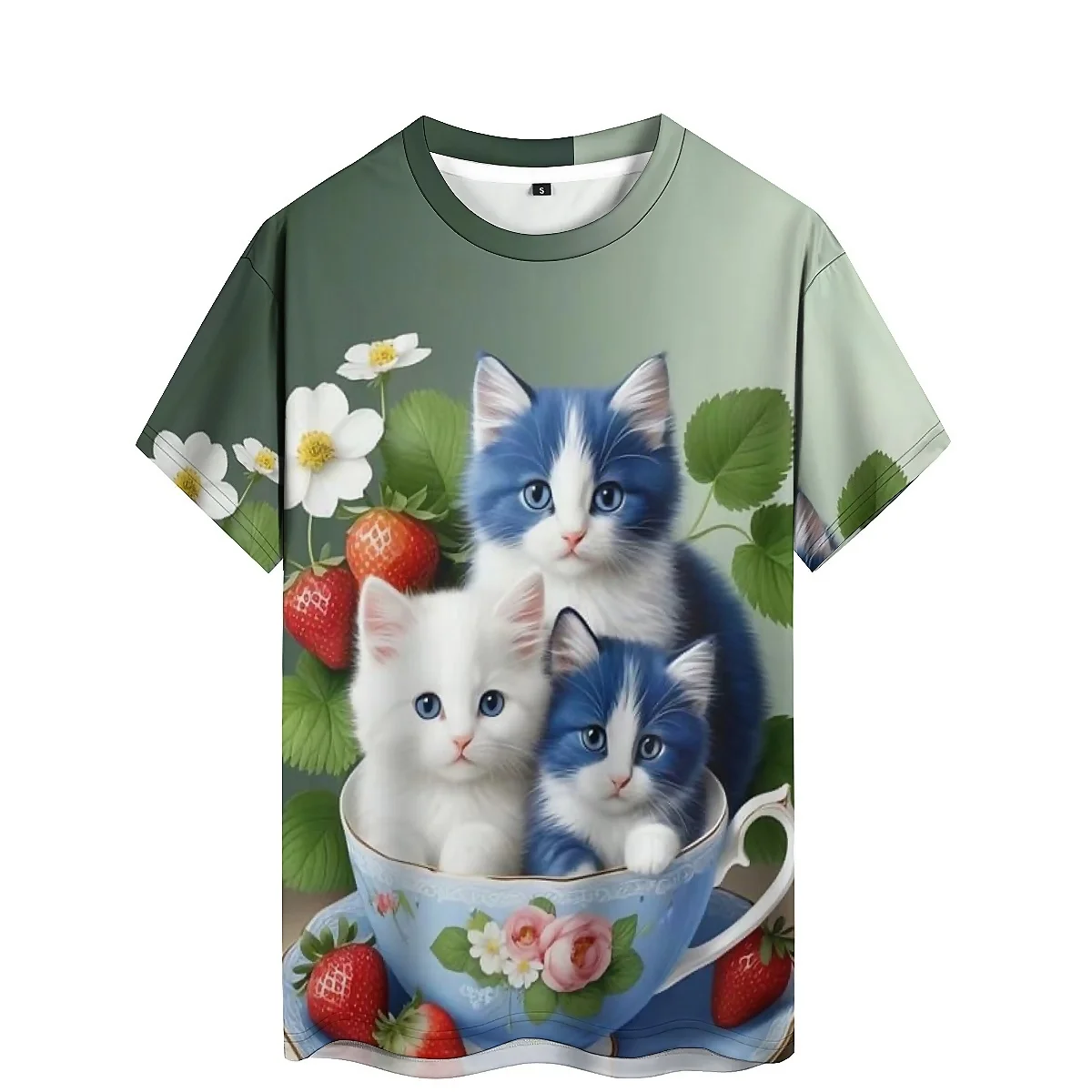 

Holiday Costume American Aesthetic Men's 3D Printed Short-Sleeve T-Shirt - Loungewear Couple's Matching Outfit