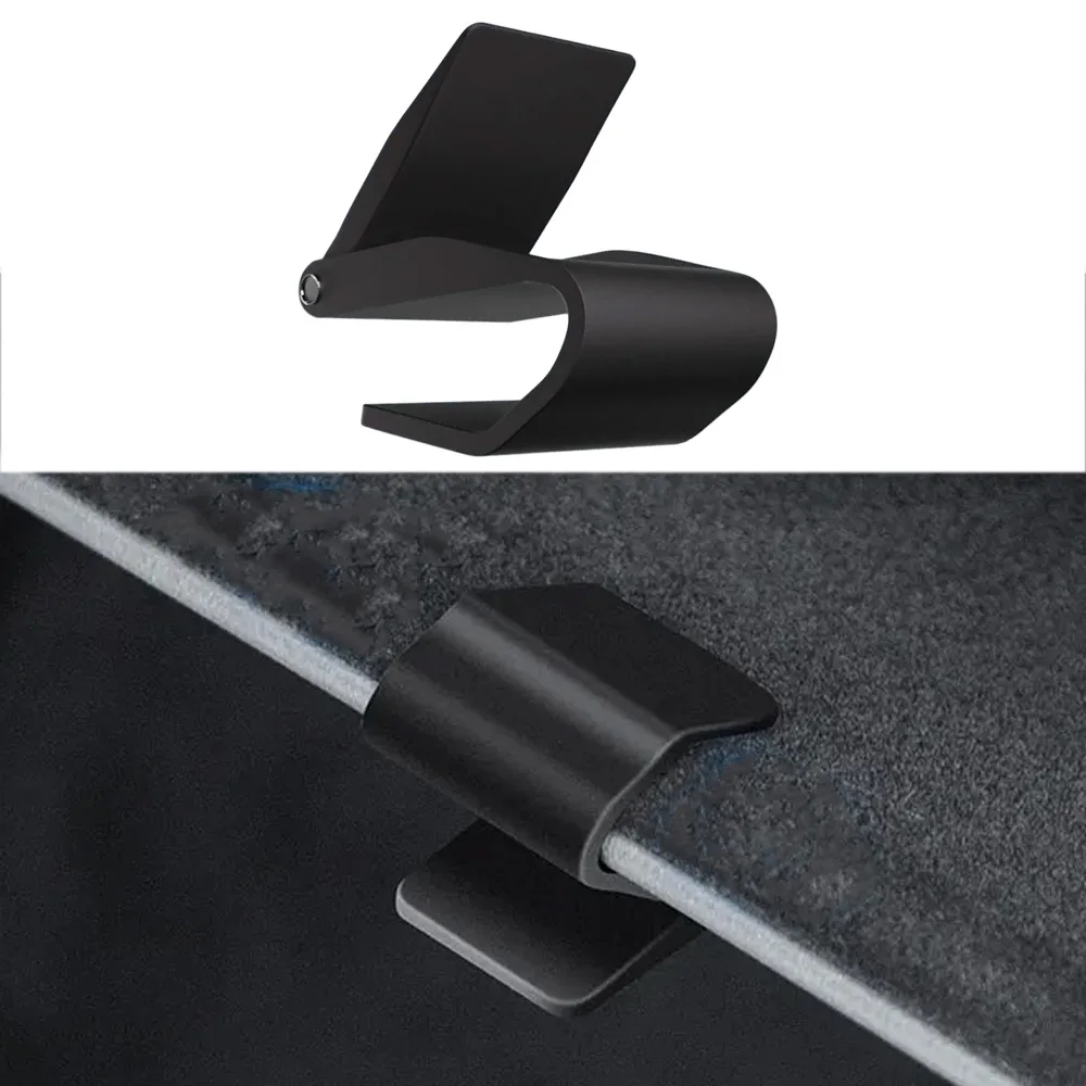 مشبك خطاف مخفي ABS أسود لطراز تسلا Y Juniper (سلسلة الإطلاق) 2025-2026 مشبك خطاف مخفي لصندوق القفازات