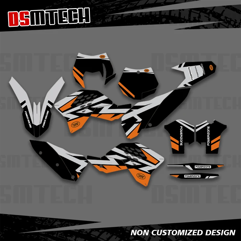 

DSMTECH For KTM SX SXF 2007 2008 2009 2010 EXC EXCF 125 250 300 450 2008 2009 2010 2011 Graphics Decals Stickers Motorcycle 008