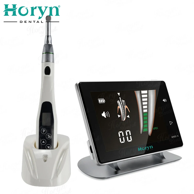 Dental Touch Screen Endo Apex Locator Root Canal Measuring Instrument LCD Screen With Endo Motor Cordless LED 16:1 Contra Angle