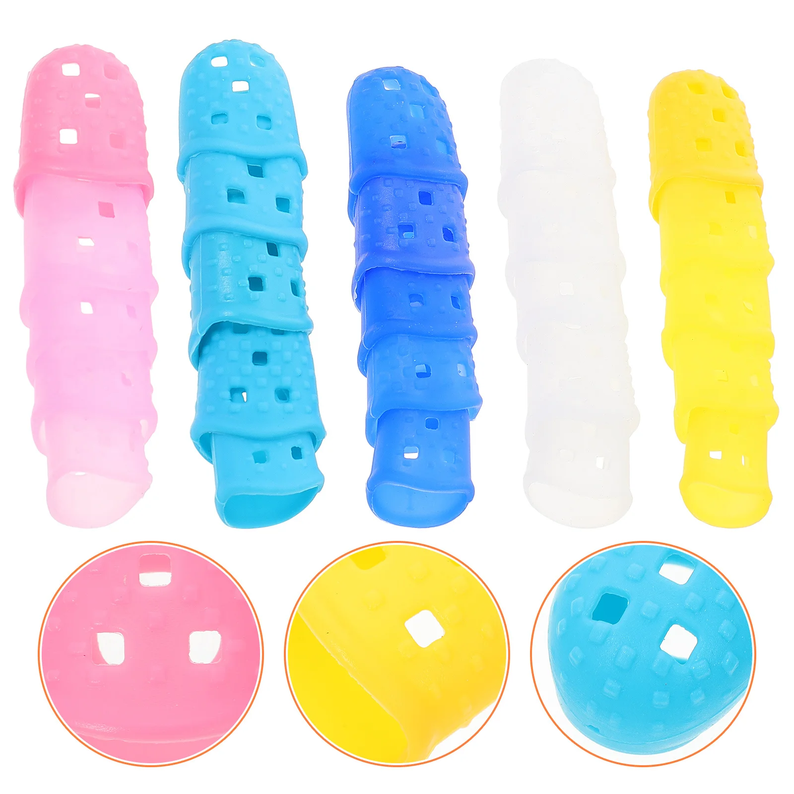 

25 Pcs Finger Glove for Guitar Silicone Sleeve Guitars Caps Nail Protectors Fingers Gloves Playing Tips Fingertip Guard