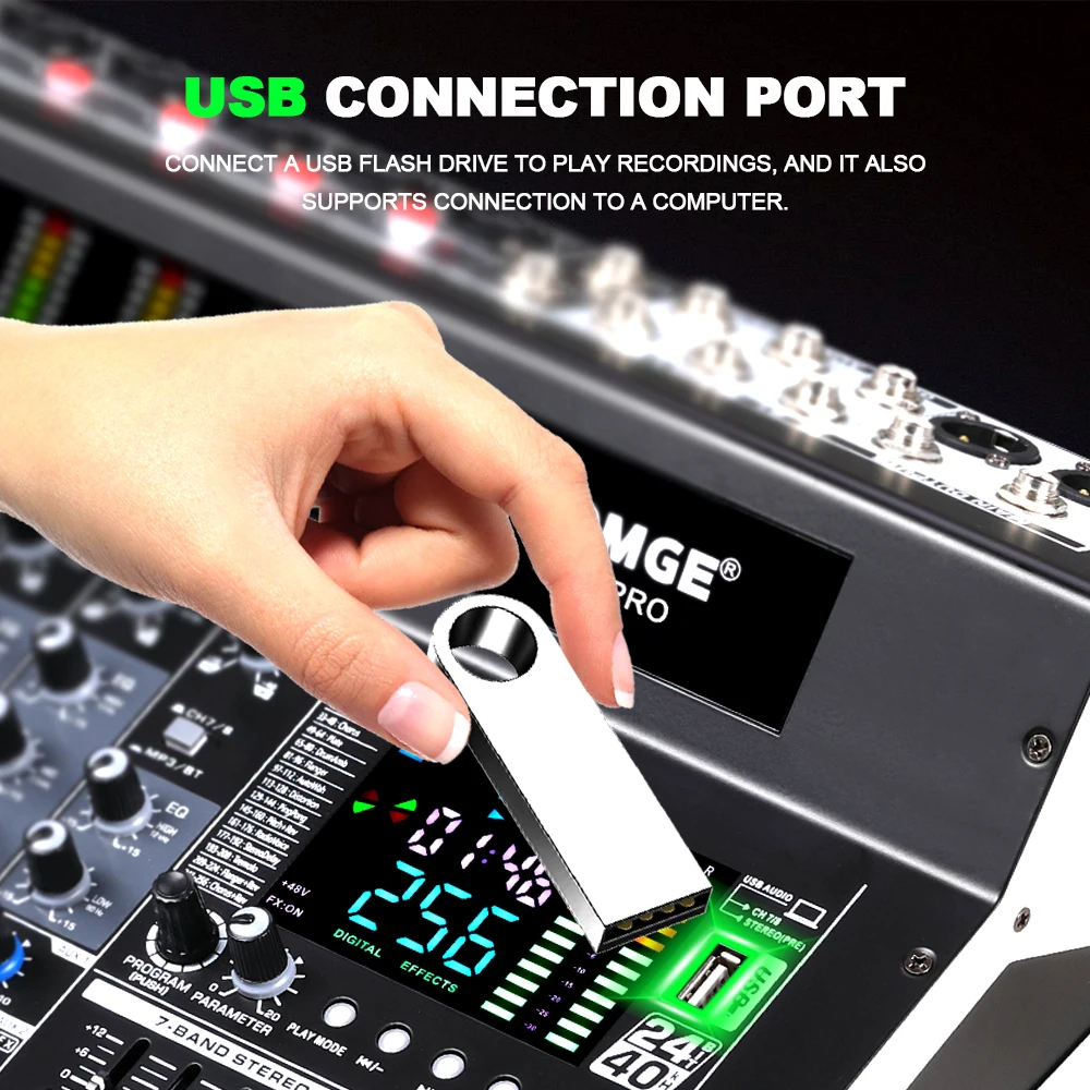 BOMGE 256DSP: mesa de mezclas  - Audio Interface reseña y precio