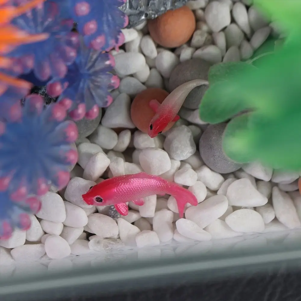 

Beautiful Soft Goldfishes Models Handmade Mini Fish Tank Ornament 1:12 Simulation Fish Miniature Miniature Scene