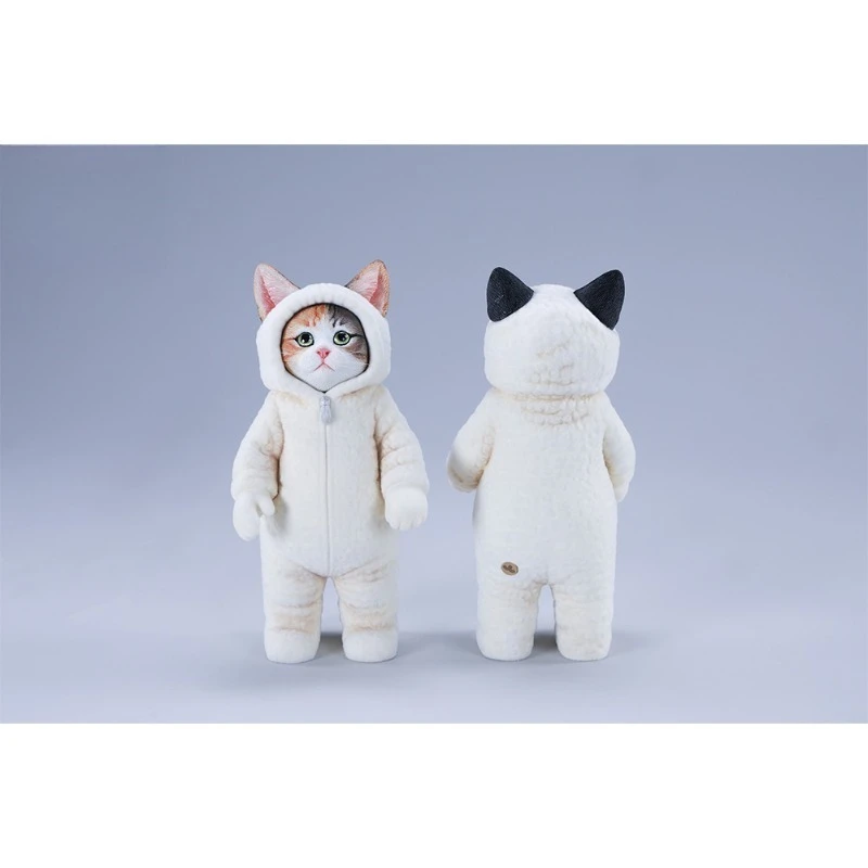 

Pre Sale JXK 1/6 Scale Cute Sweater Wearing Cat Simulation Animal Model Figurine Desktop Ornament Trendy Toy Gift