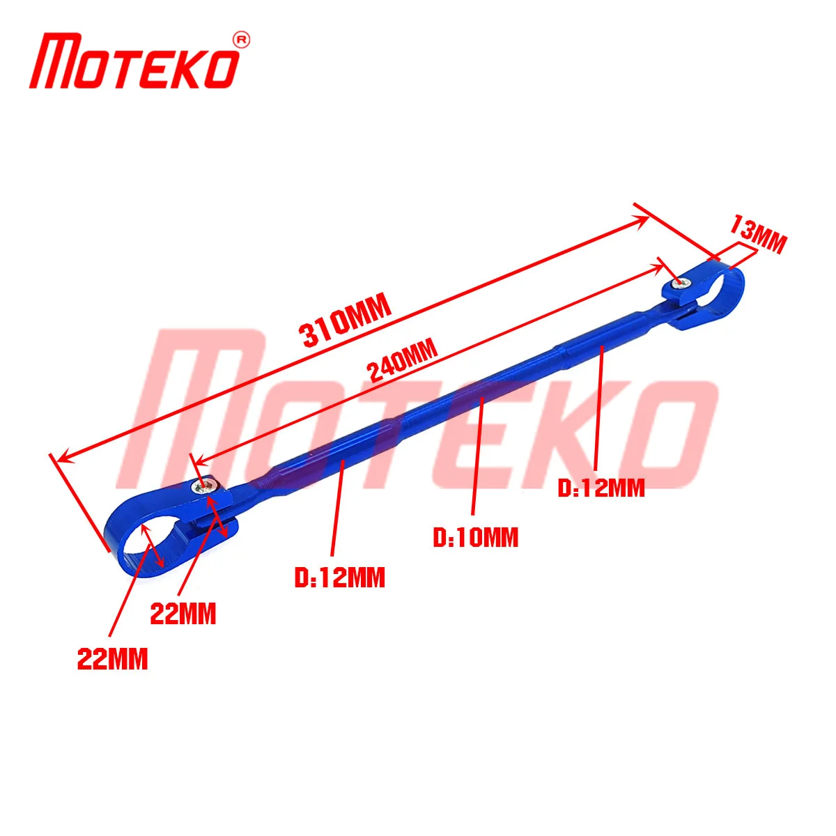 UNIVERSAL MOTORCYCLE BALANCE BAR 22MM CNC ALUMINUM CROSSBAR STRENGTHEN HANDLEBAR EXTENDED MOTORBIKE REINFORCE LEVER