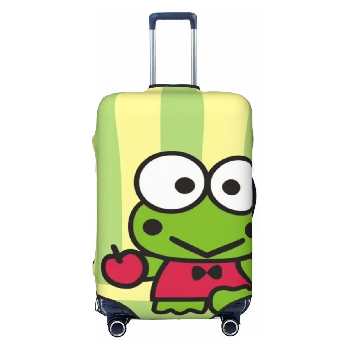 

Custom KeroKeroKeroppi Cartoon Suitcase Cover Washable Luggage Protective Covers for 18-32 inch