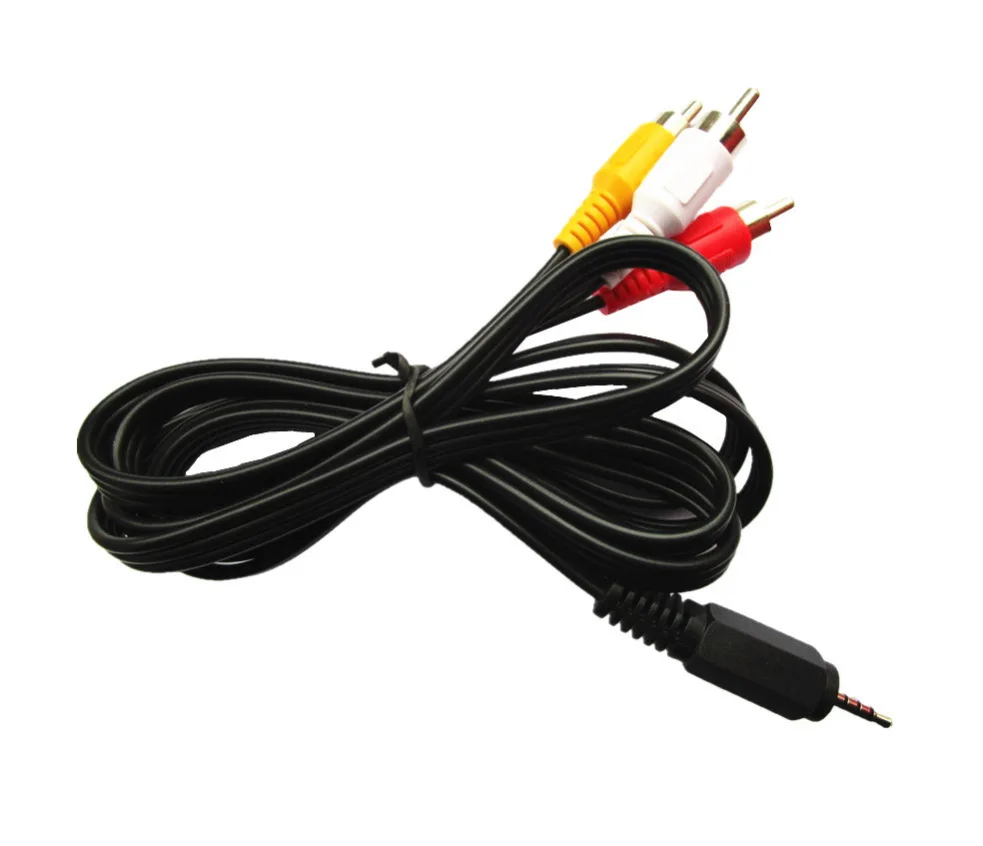 1.5m/3m/10m 3.5mm 2.5mm Jack Plug Male to 3RCA Male Adapter Music Audio Video AV AUX Cable Wire Cord For Speaker Laptop DVD TV P