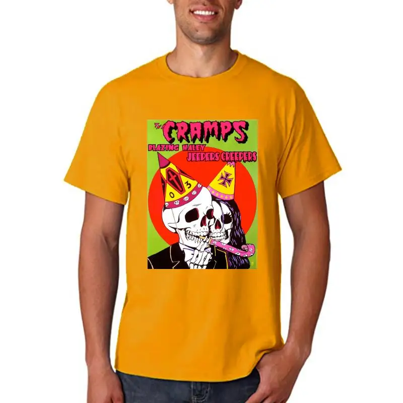 THE CRAMPS T SHIRT Psychobilly Goth Garage Punk Rock Festival Band Graphic Tee  100% Cotton Letter Printed T-Shirts Top Tee